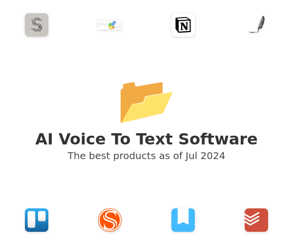 The best AI Voice To Text products