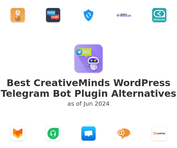 Best CreativeMinds WordPress Telegram Bot Plugin Alternatives