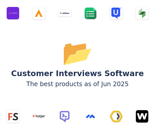 The best Customer Interviews products