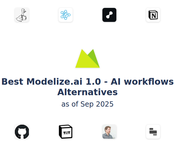 Best Modelize.ai 1.0 - AI workflows Alternatives