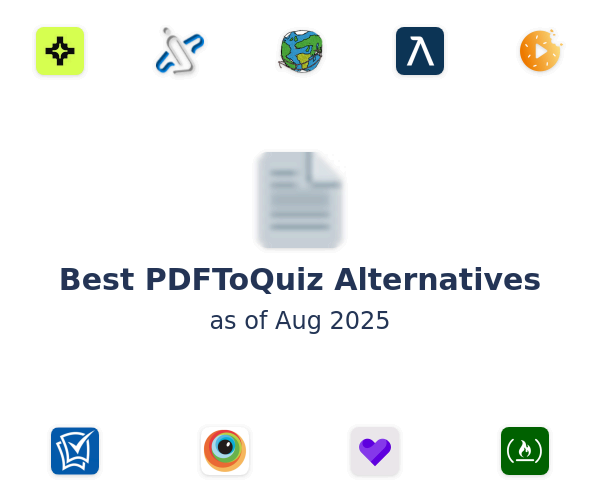 Best PDFToQuiz Alternatives