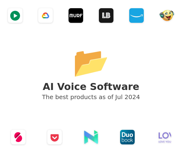 The best AI Voice products