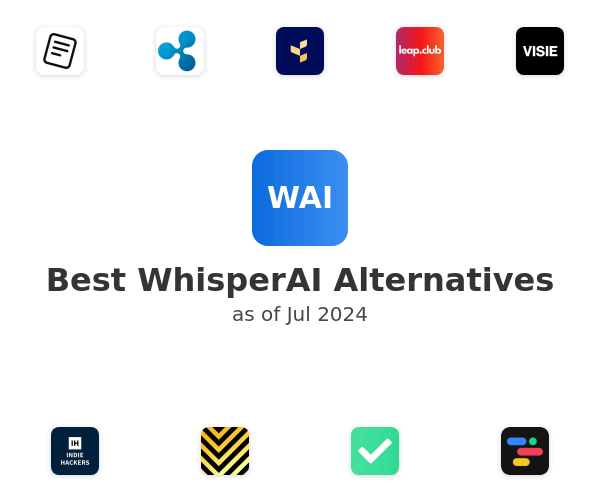 Best WhisperAI Alternatives
