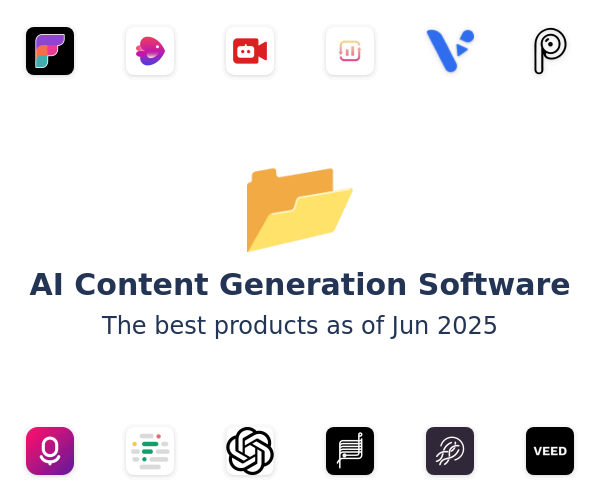 The best AI Content Generation products