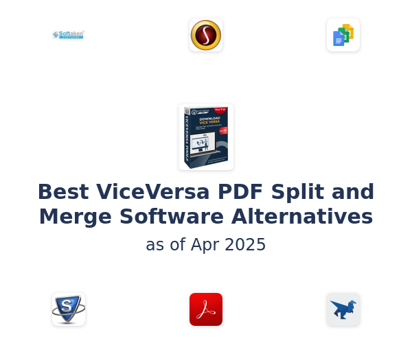 Best ViceVersa PDF Split and Merge Software Alternatives