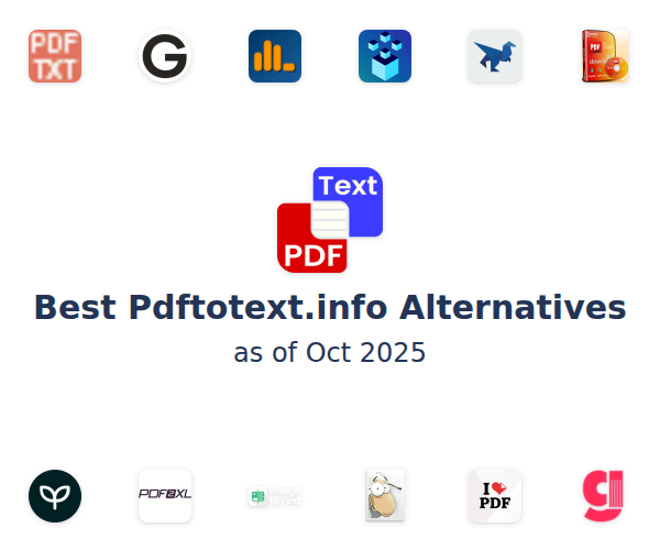 Best Pdftotext.info Alternatives