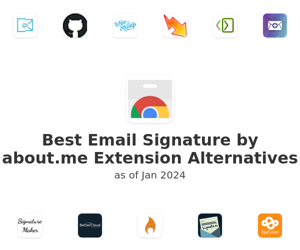Best Email Signature by about.me Extension Alternatives