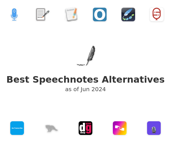 Best Speechnotes Alternatives