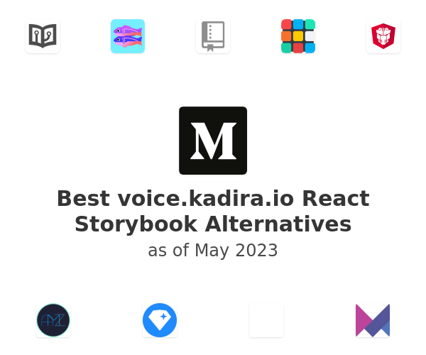 Best voice.kadira.io React Storybook Alternatives