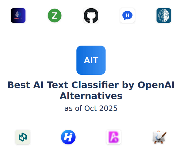 Best AI Text Classifier by OpenAI Alternatives