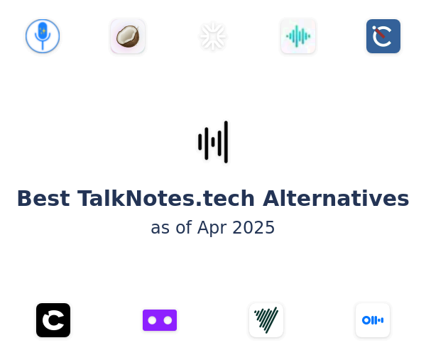 Best TalkNotes.tech Alternatives