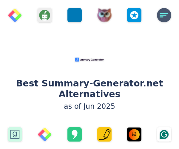 Best Summary-Generator.net Alternatives