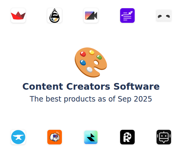 The best Content Creators products