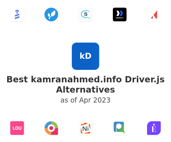 Best kamranahmed.info Driver.js Alternatives