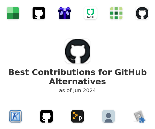 Best Contributions for GitHub Alternatives