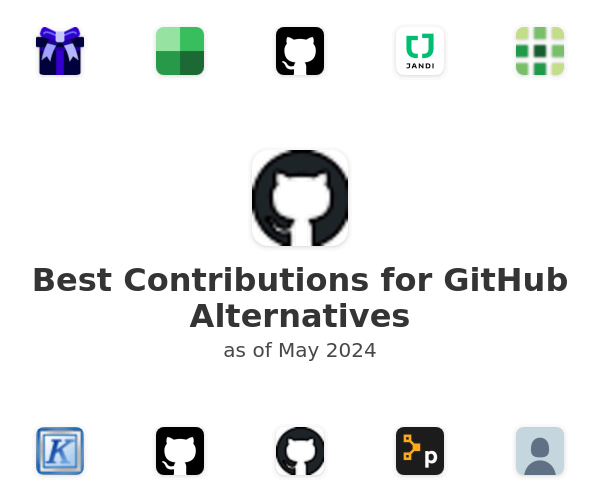 Best Contributions for GitHub Alternatives