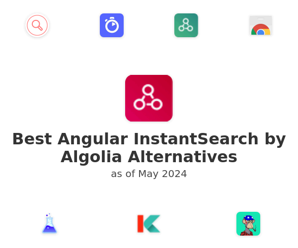 Best Angular InstantSearch by Algolia Alternatives