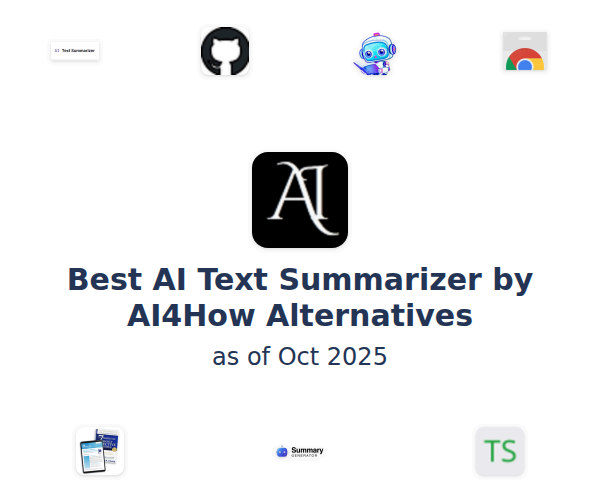 Best AI Text Summarizer by AI4How Alternatives