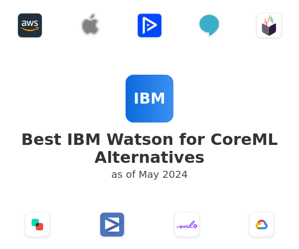 Best IBM Watson for CoreML Alternatives