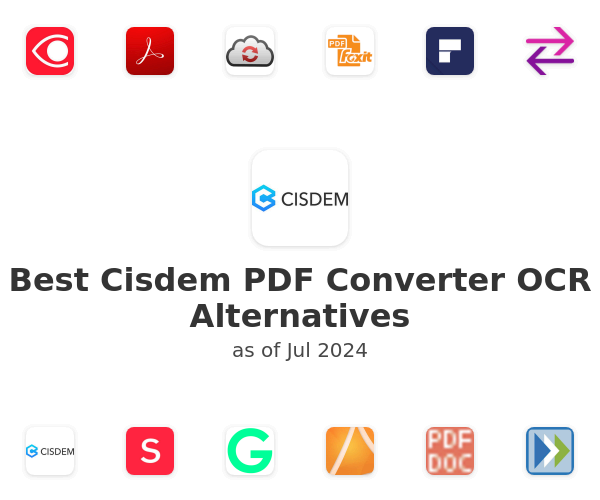 Best Cisdem PDF Converter OCR Alternatives