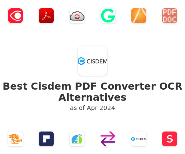 Best Cisdem PDF Converter OCR Alternatives