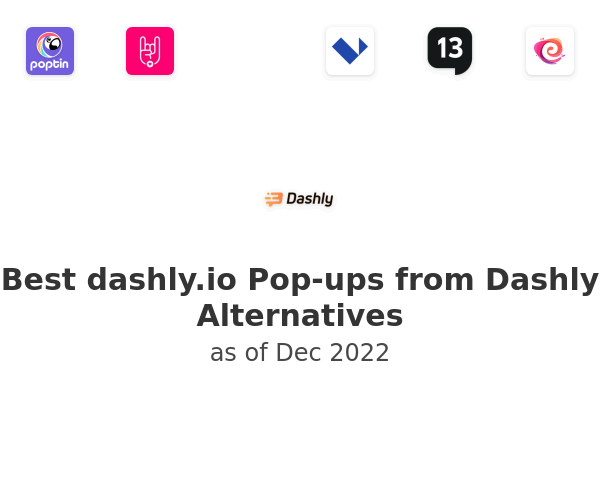Best dashly.io Pop-ups from Dashly Alternatives