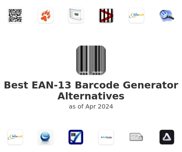 Best EAN-13 Barcode Generator Alternatives