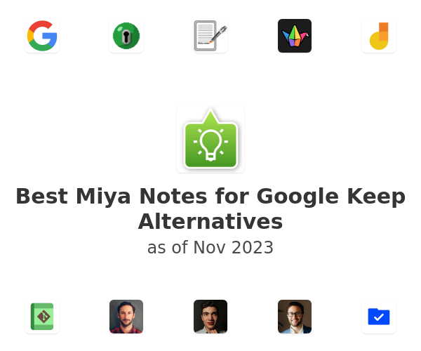 Best Miya Notes for Google Keep Alternatives
