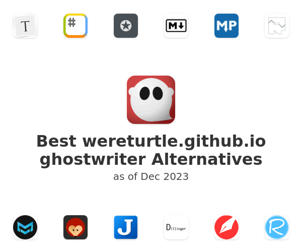 Best wereturtle.github.io ghostwriter Alternatives