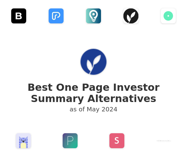 Best One Page Investor Summary Alternatives