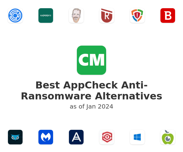 Best AppCheck Anti-Ransomware Alternatives