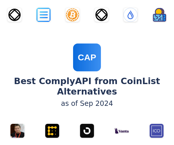 Best ComplyAPI from CoinList Alternatives