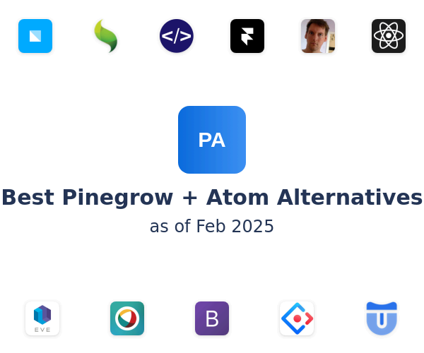 Best Pinegrow + Atom Alternatives