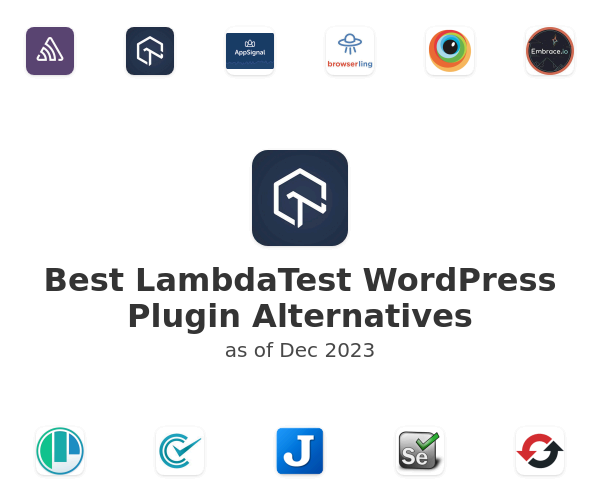 Best LambdaTest WordPress Plugin Alternatives