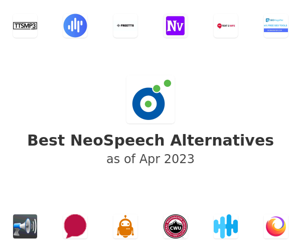 Best NeoSpeech Alternatives