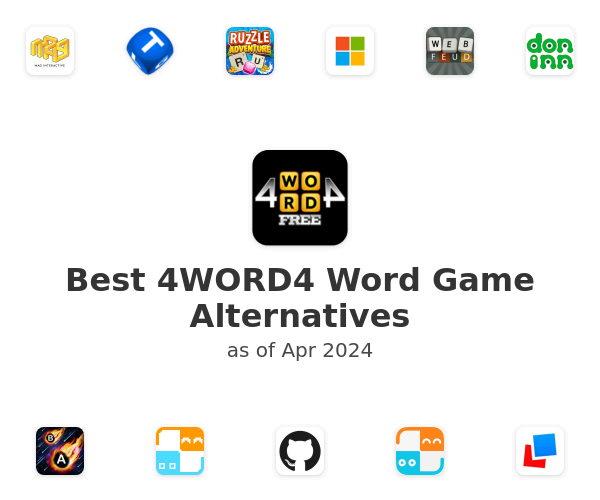 Best 4WORD4 Word Game Alternatives