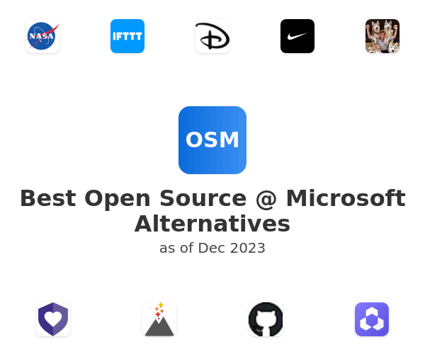 Best Open Source @ Microsoft Alternatives