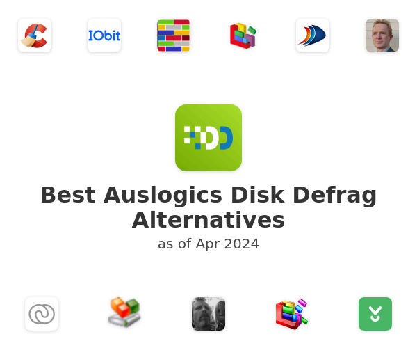 Best Auslogics Disk Defrag Alternatives