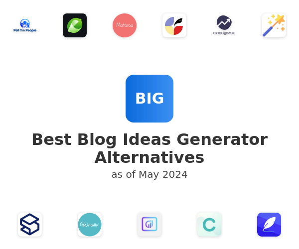 Best Blog Ideas Generator Alternatives