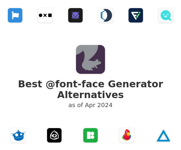 Best @font-face Generator Alternatives