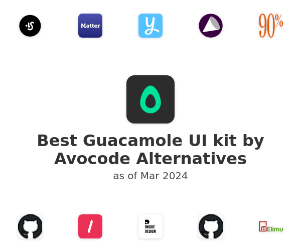Best Guacamole UI kit by Avocode Alternatives