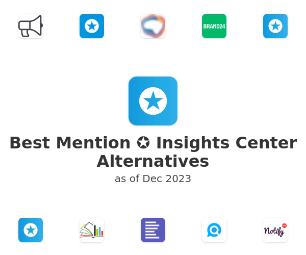 Best Mention ✪ Insights Center Alternatives