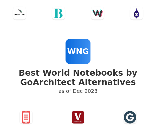 Best World Notebooks by GoArchitect Alternatives