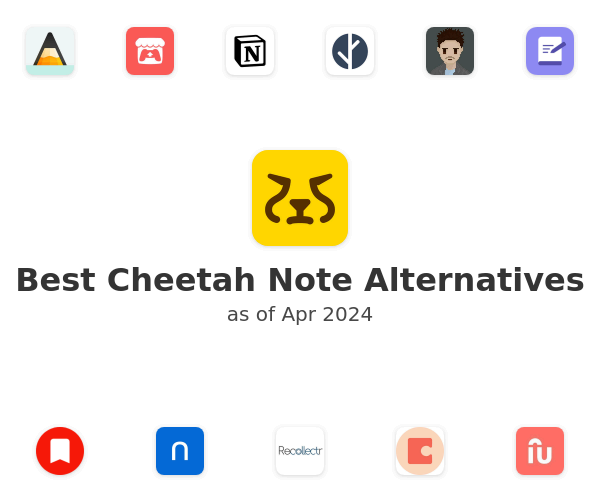 Best Cheetah Note Alternatives