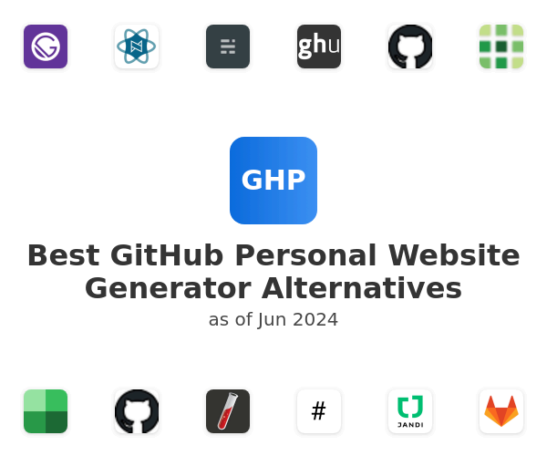 Best GitHub Personal Website Generator Alternatives