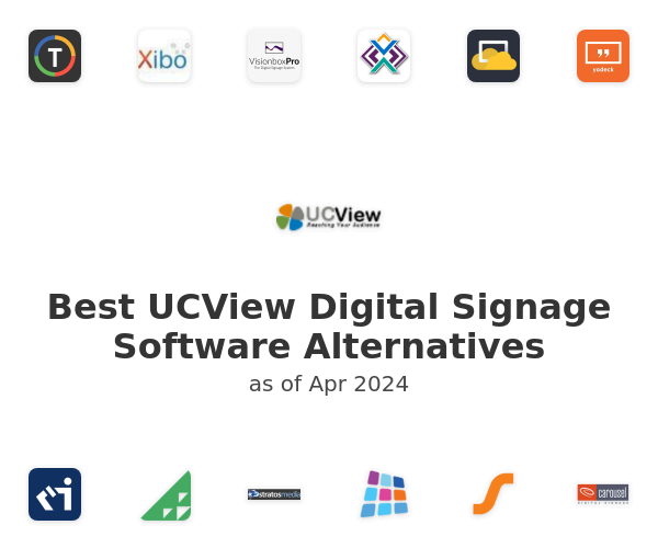Best UCView Digital Signage Software Alternatives
