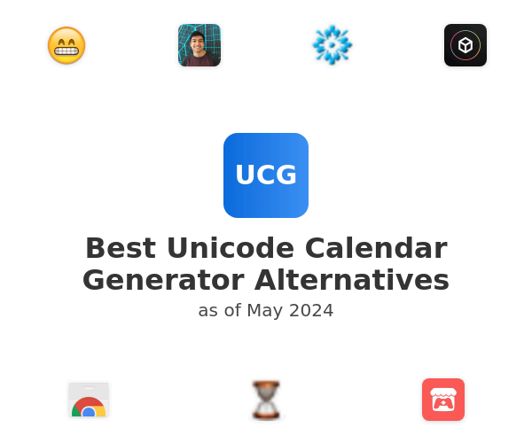 Best Unicode Calendar Generator Alternatives