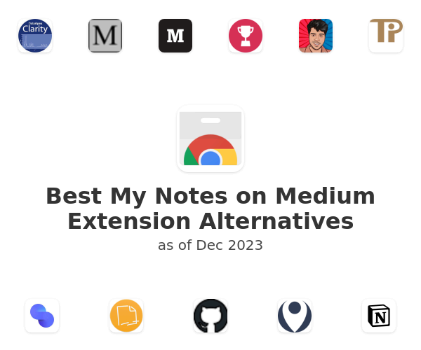 Best My Notes on Medium Extension Alternatives