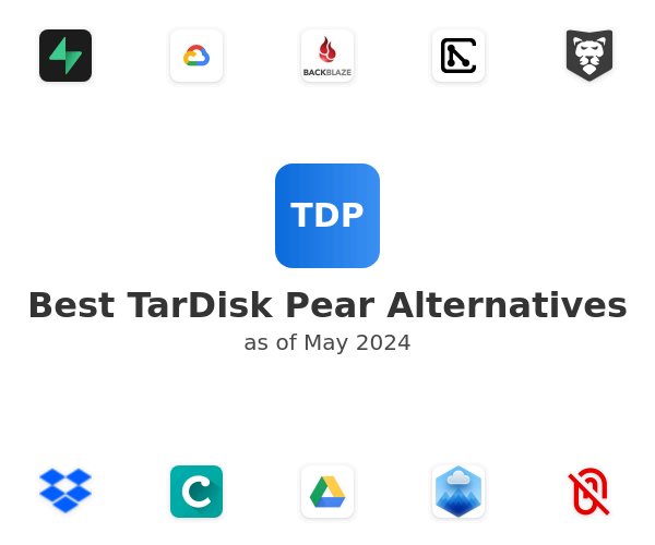 Best TarDisk Pear Alternatives