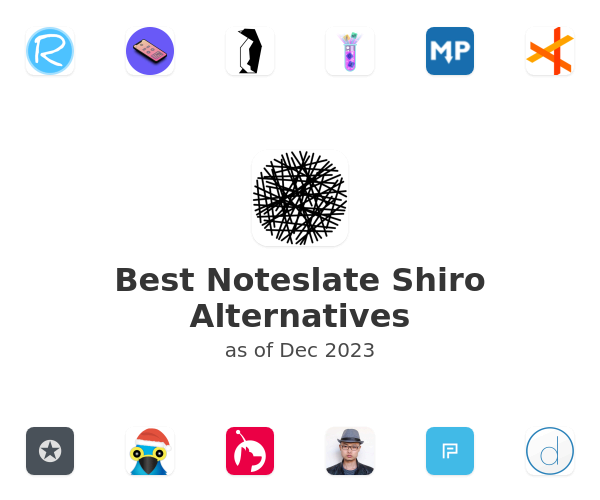 Best Noteslate Shiro Alternatives